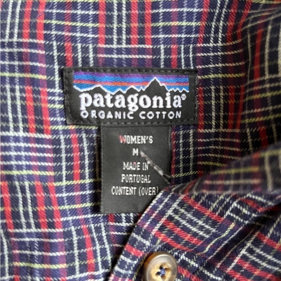 Patagonia Organic Cotton Button Up Pocket Shirt Size Medium in Multi Print - Picture 10 of 11